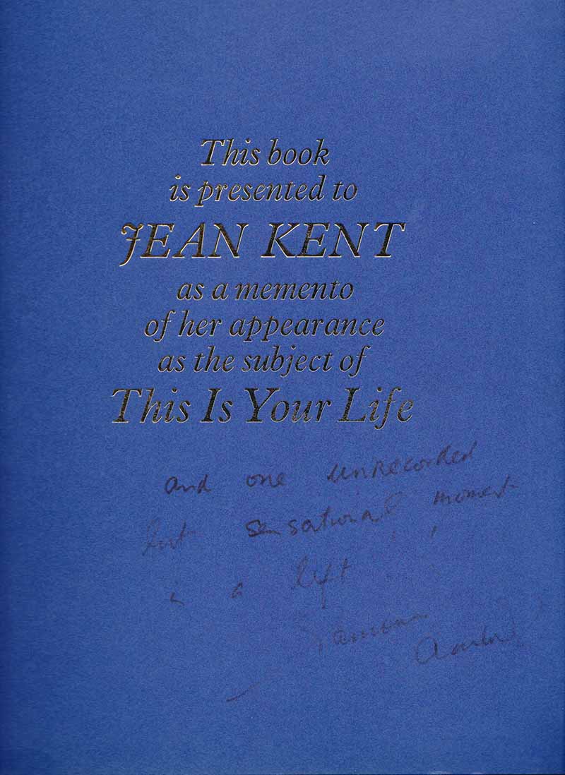 Jean Kent This Is Your Life book