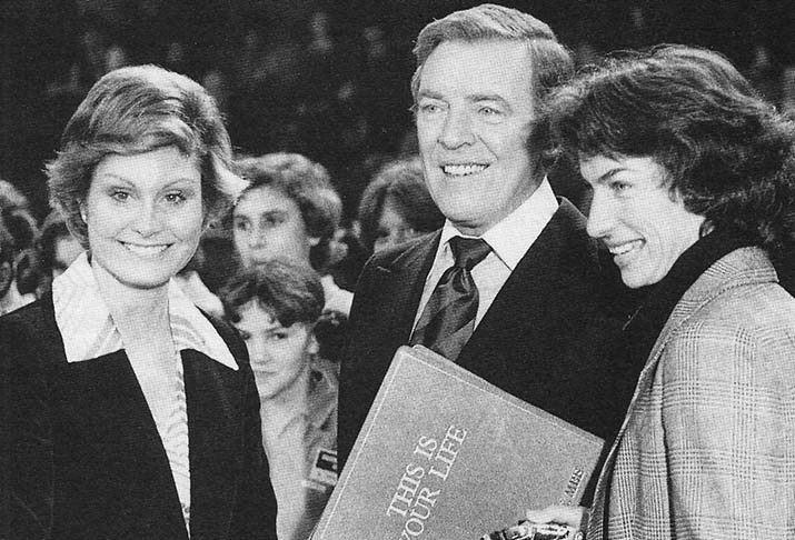 Virginia Wade, Eamonn Andrews and Angela Rippon